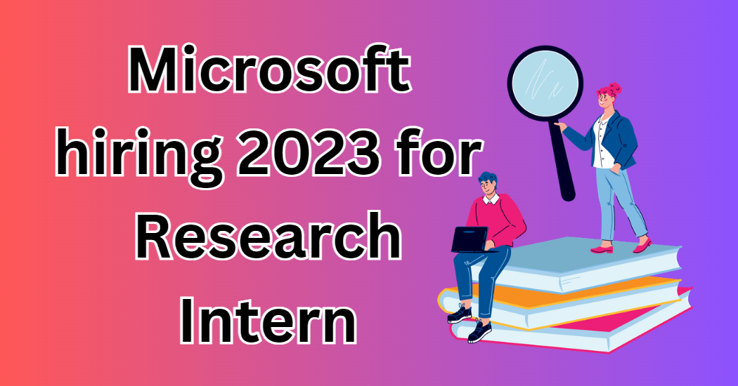 microsoft research intern job